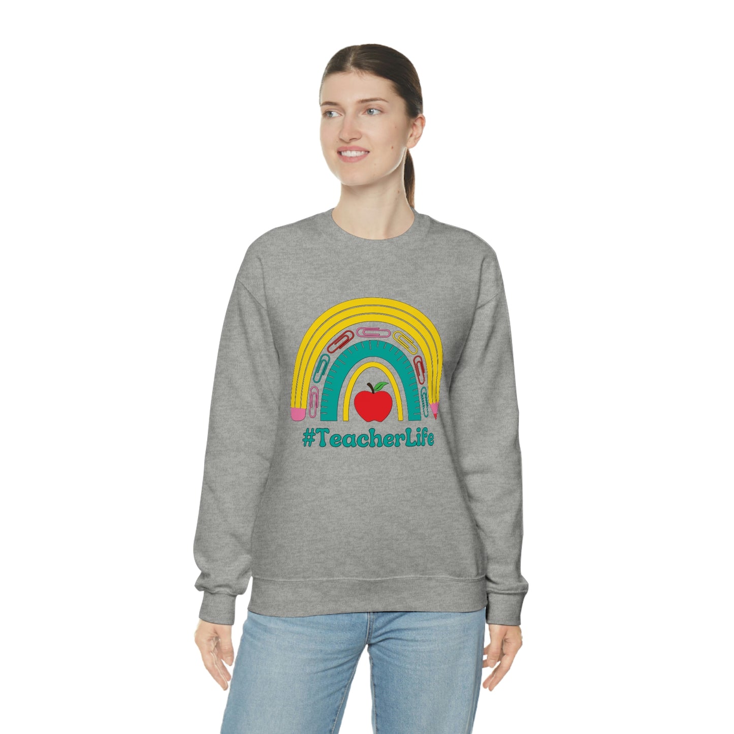 Teacher Life Sweater | Gift for teacher | Unisex Heavy Blend Crewneck Sweatshirt | #TeacherLife