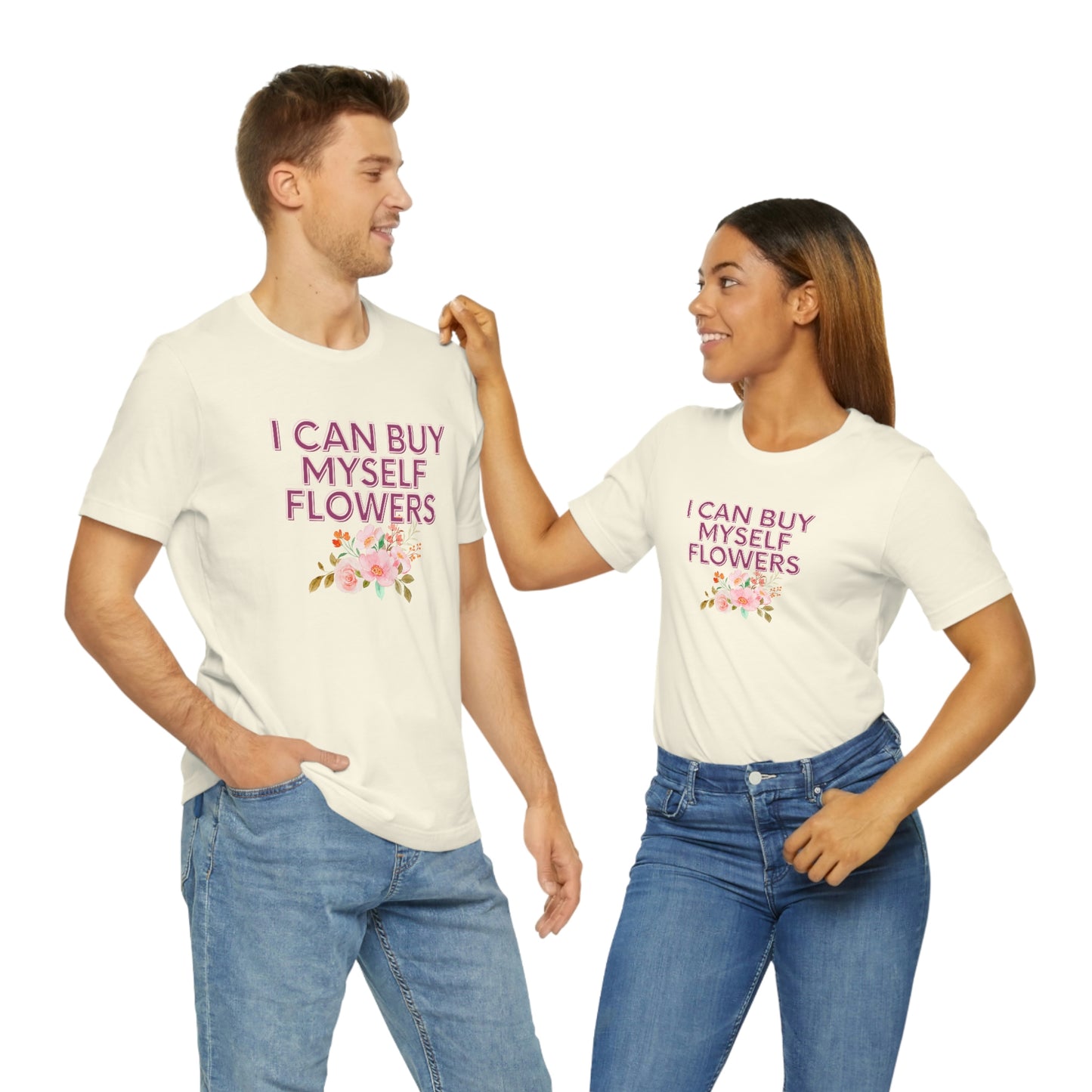 I can buy myself flowers shirt Short Sleeve Tee Miley Cyrus Flowers