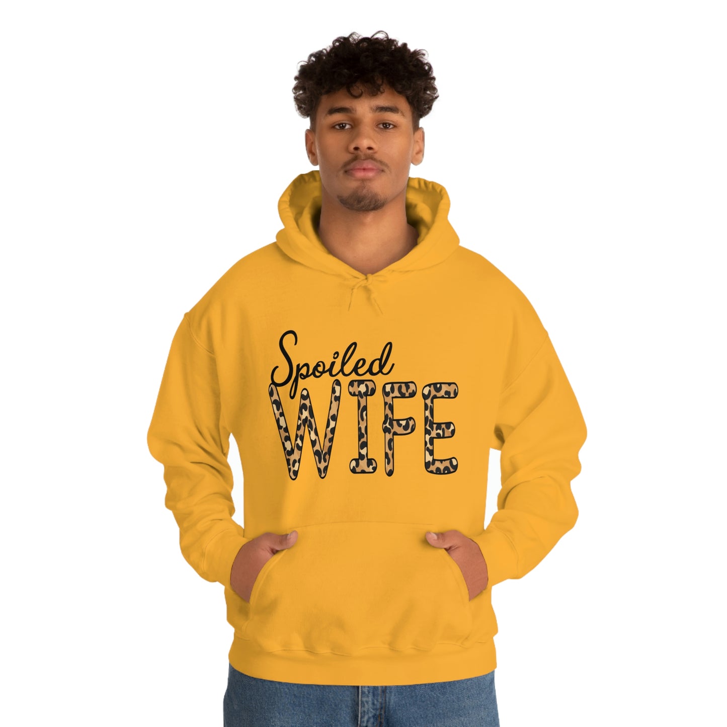 Spoiled Wife Hoodie with Leopard Print