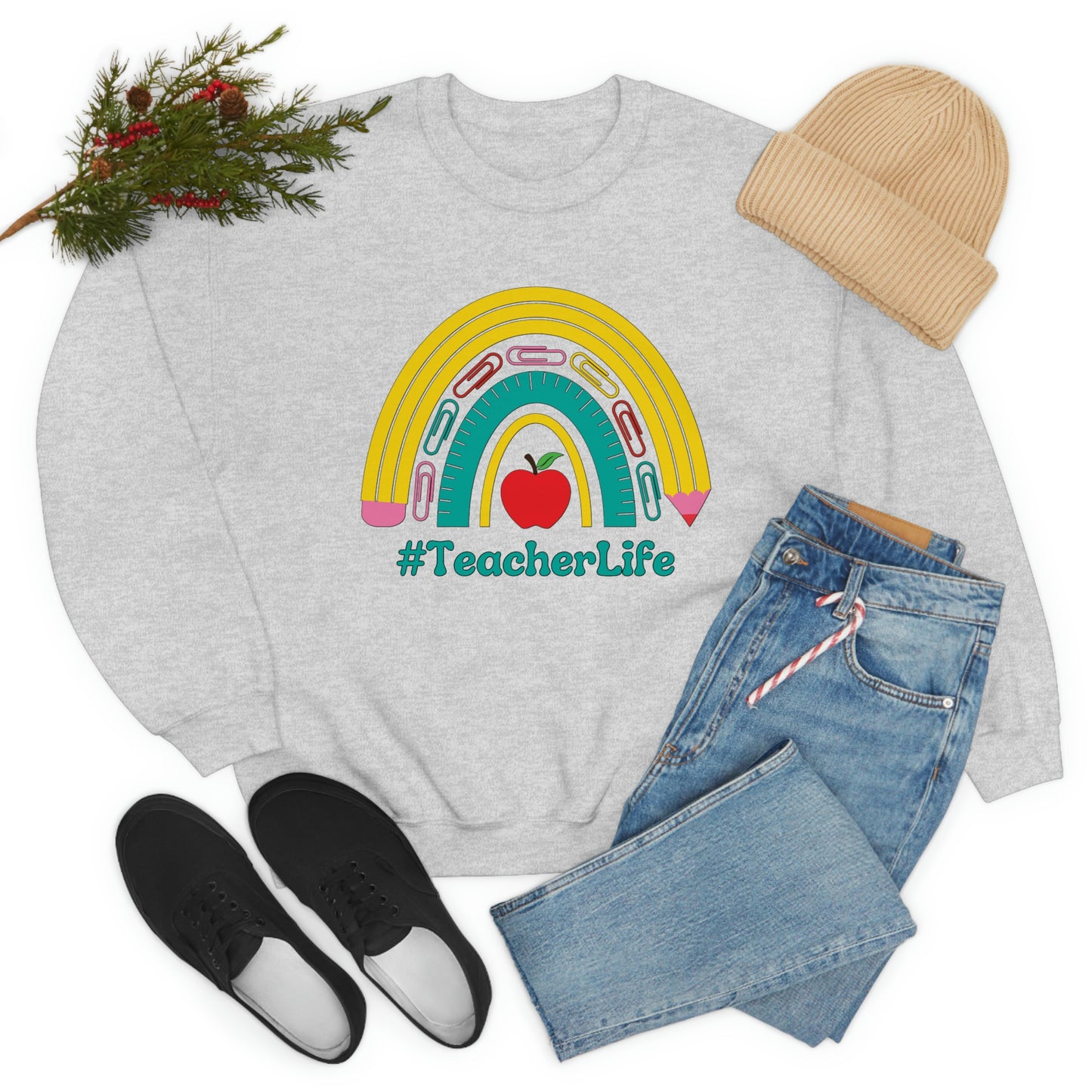 Teacher Life Sweater | Gift for teacher | Unisex Heavy Blend Crewneck Sweatshirt | #TeacherLife