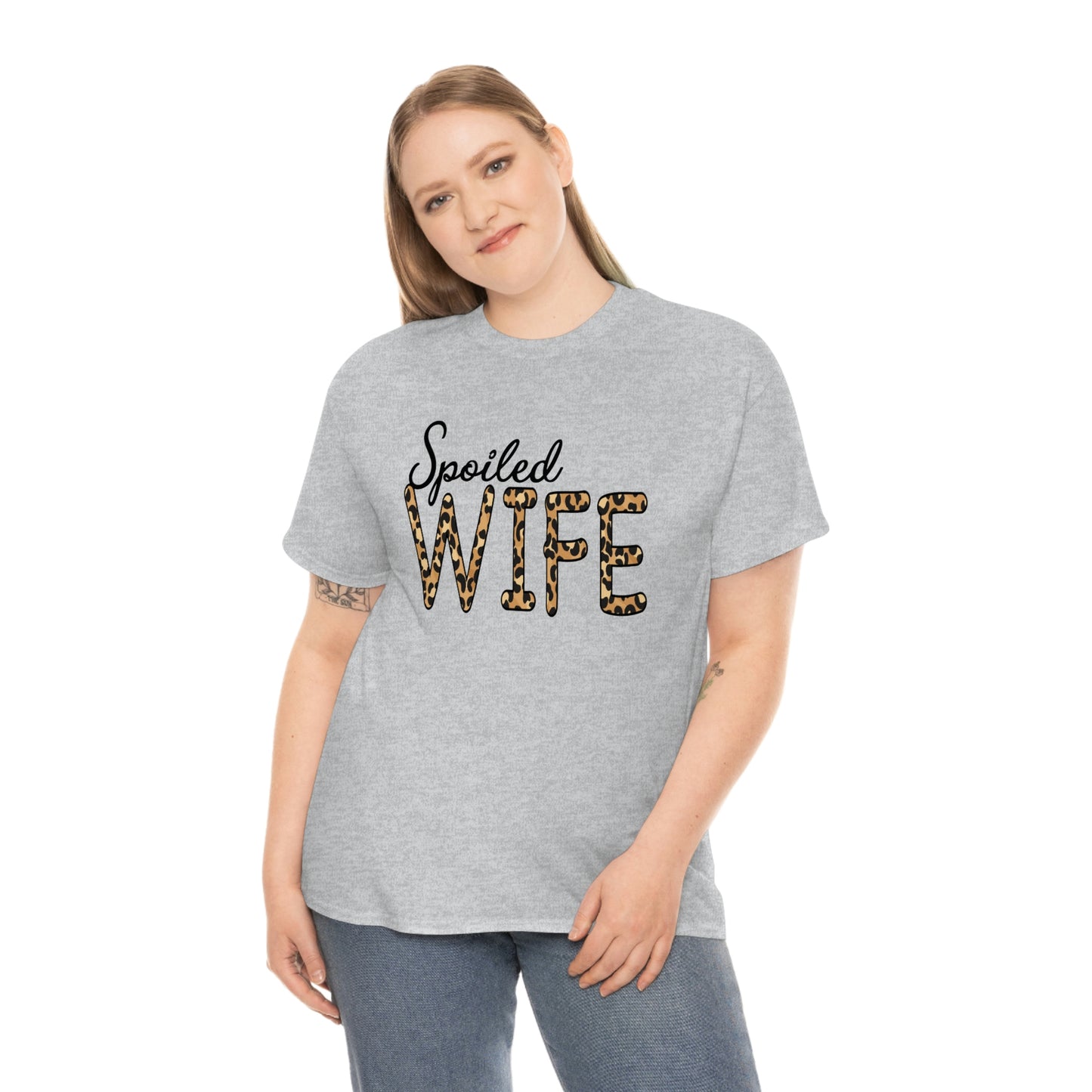 Spoiled Wife Shirt! Leopard Print Spoiled Wife TShirt