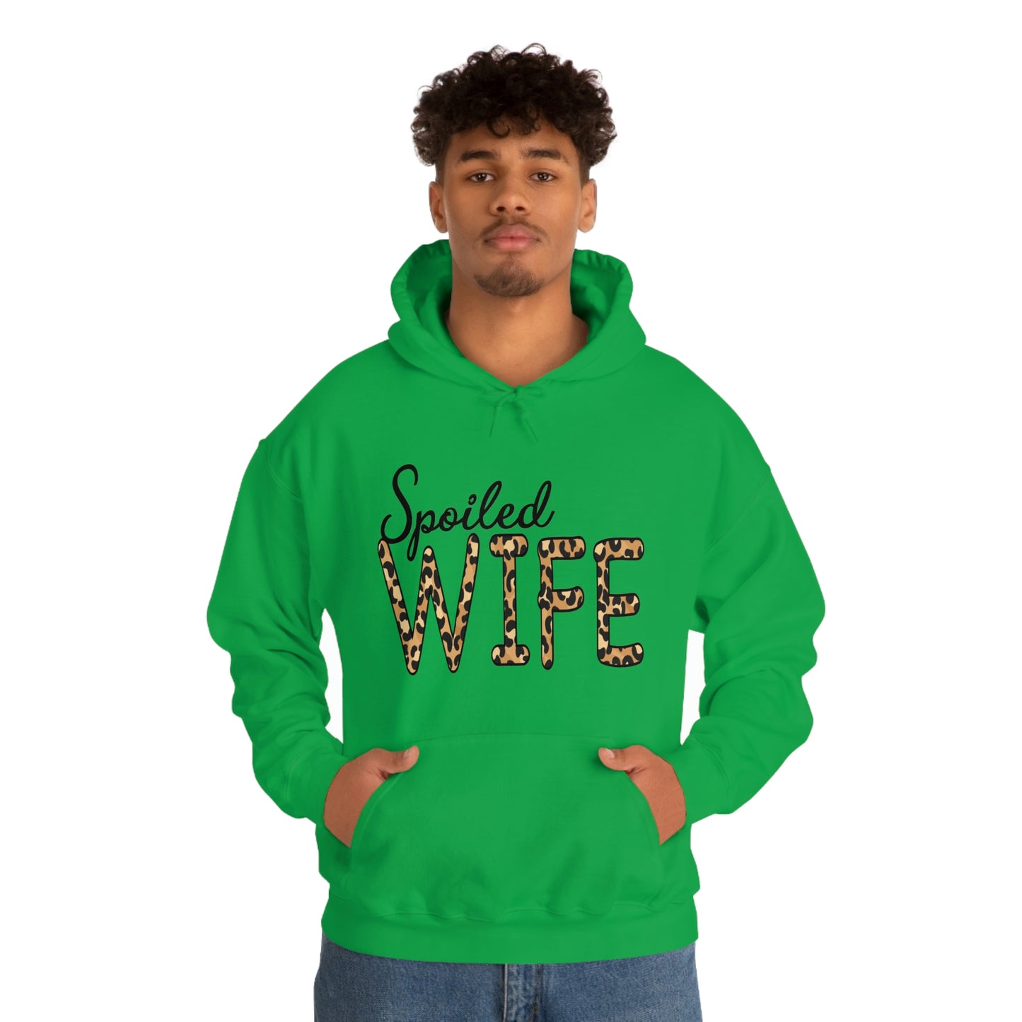 Spoiled Wife Hoodie with Leopard Print