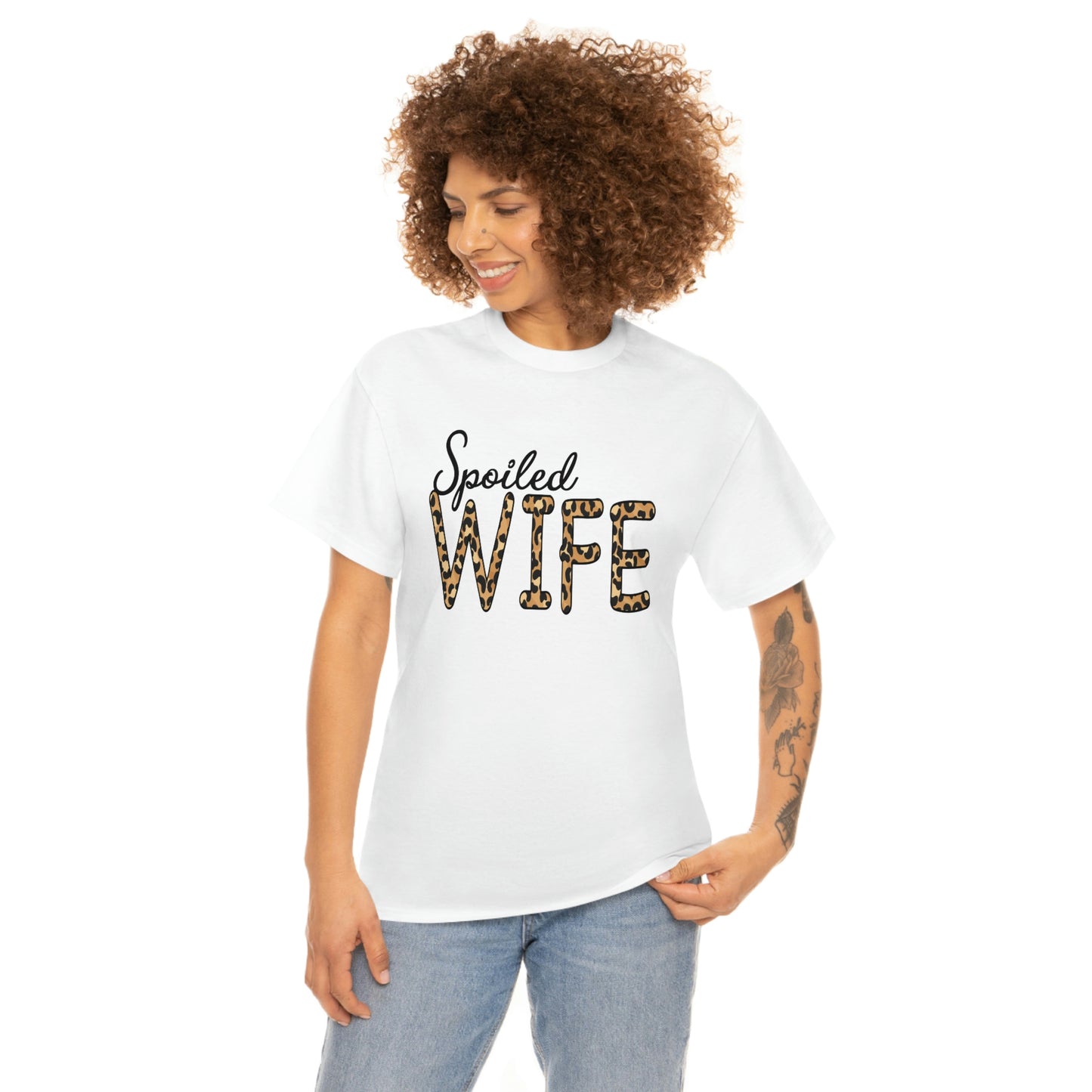 Spoiled Wife Shirt! Leopard Print Spoiled Wife TShirt