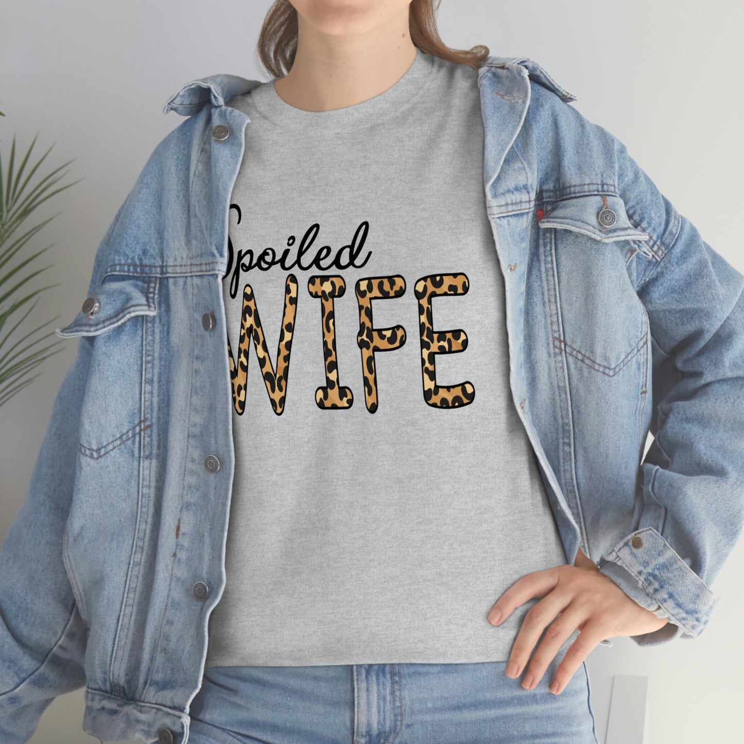 Spoiled Wife Shirt! Leopard Print Spoiled Wife TShirt