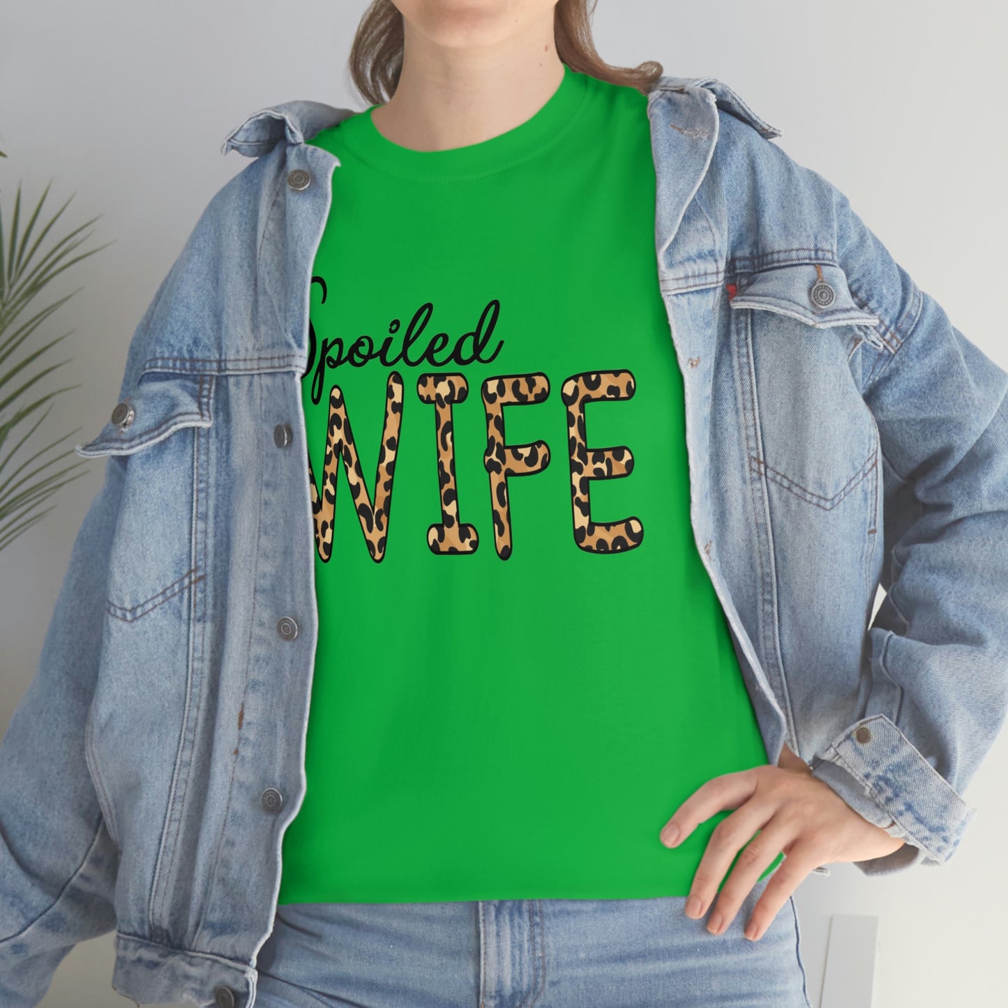 Spoiled Wife Shirt! Leopard Print Spoiled Wife TShirt