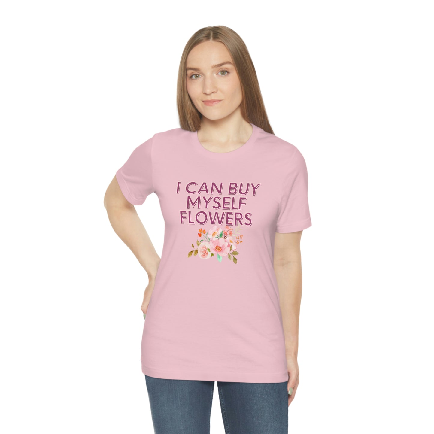 I can buy myself flowers shirt Short Sleeve Tee Miley Cyrus Flowers