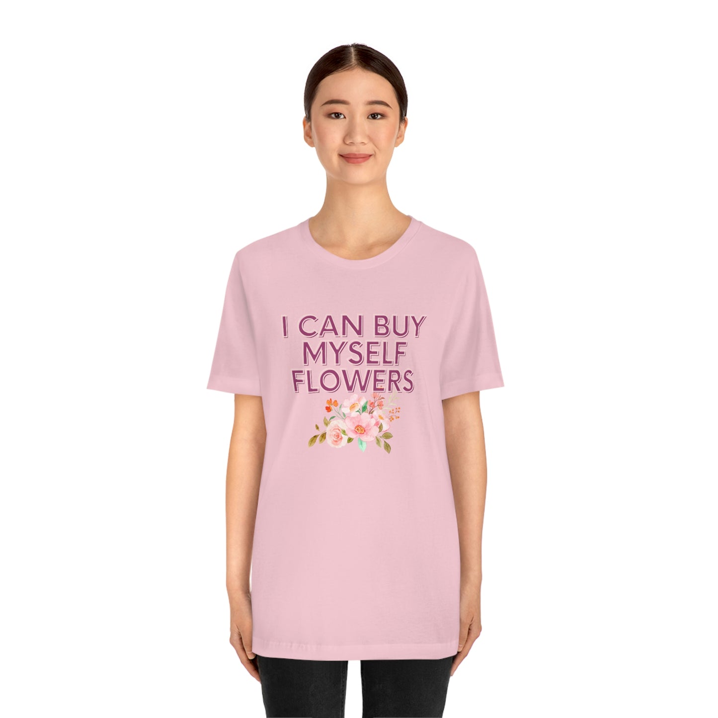 I can buy myself flowers shirt Short Sleeve Tee Miley Cyrus Flowers