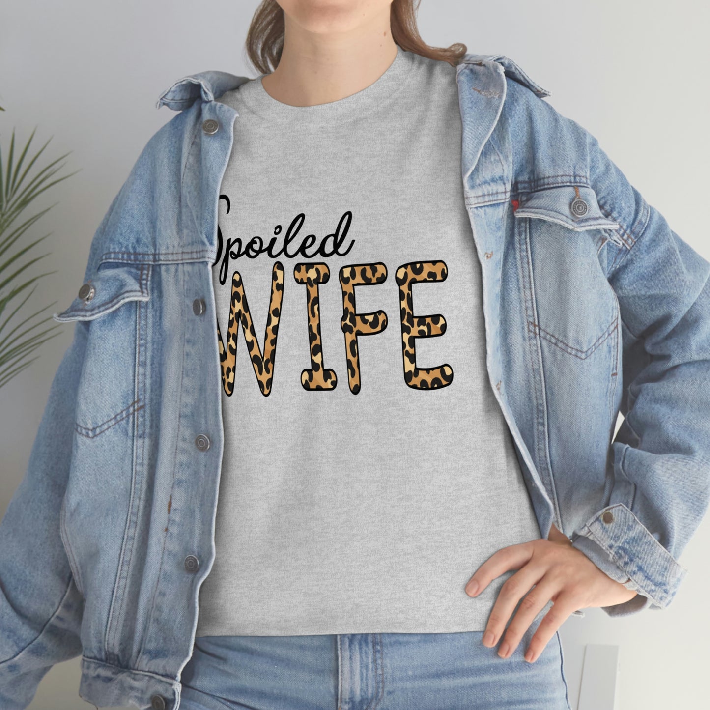 Spoiled Wife Shirt! Leopard Print Spoiled Wife TShirt