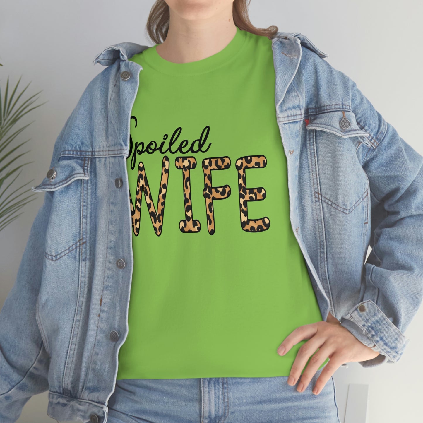 Spoiled Wife Shirt! Leopard Print Spoiled Wife TShirt