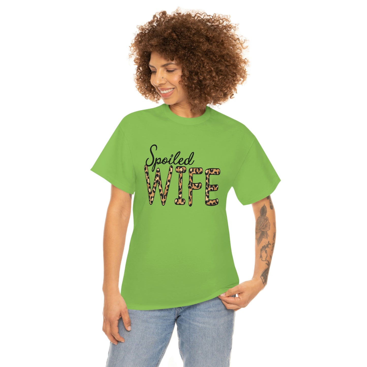 Spoiled Wife Shirt! Leopard Print Spoiled Wife TShirt