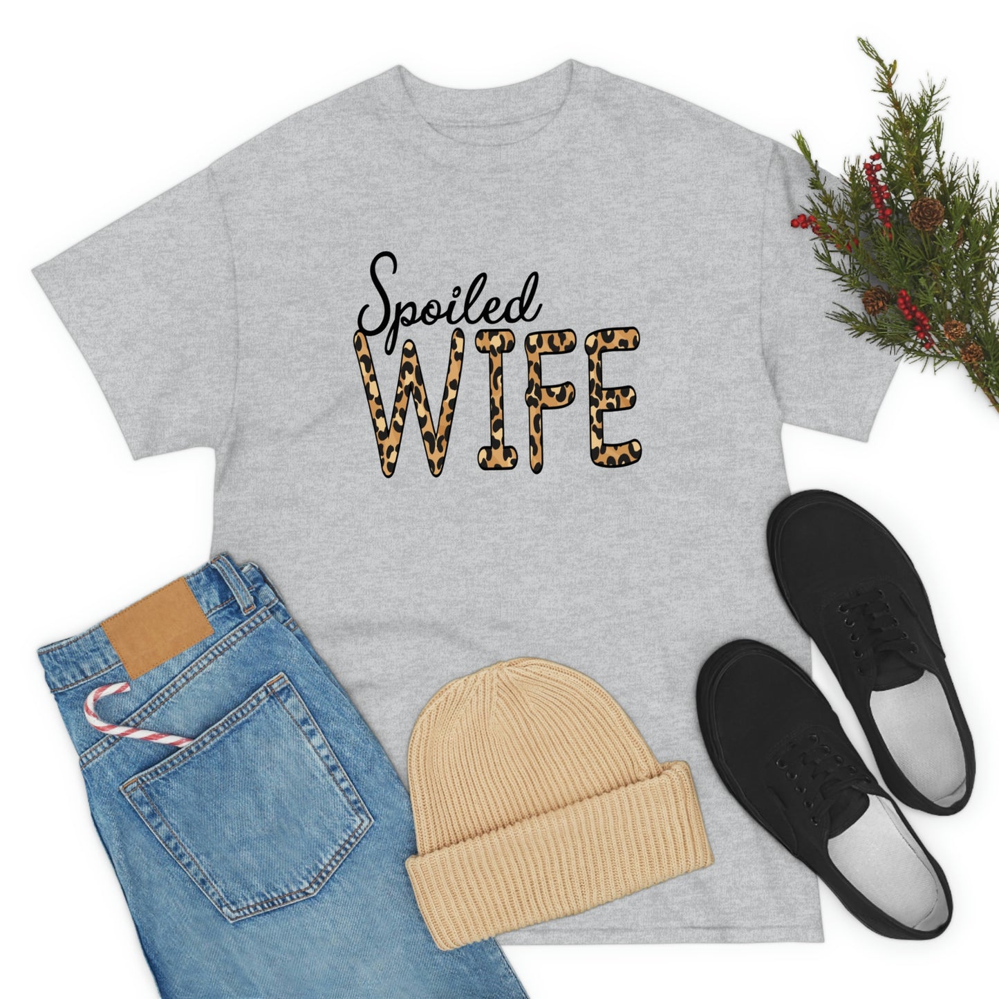 Spoiled Wife Shirt! Leopard Print Spoiled Wife TShirt