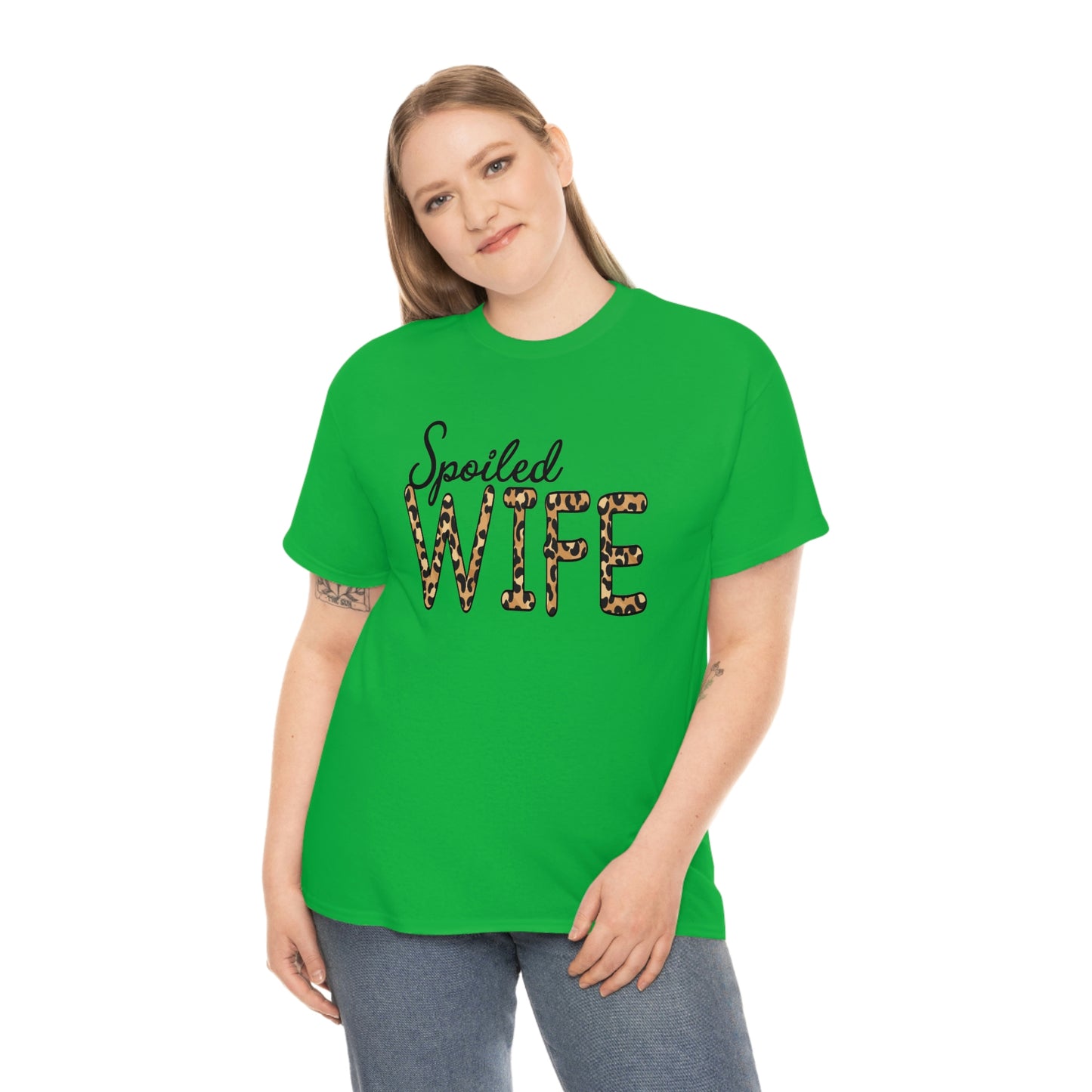 Spoiled Wife Shirt! Leopard Print Spoiled Wife TShirt