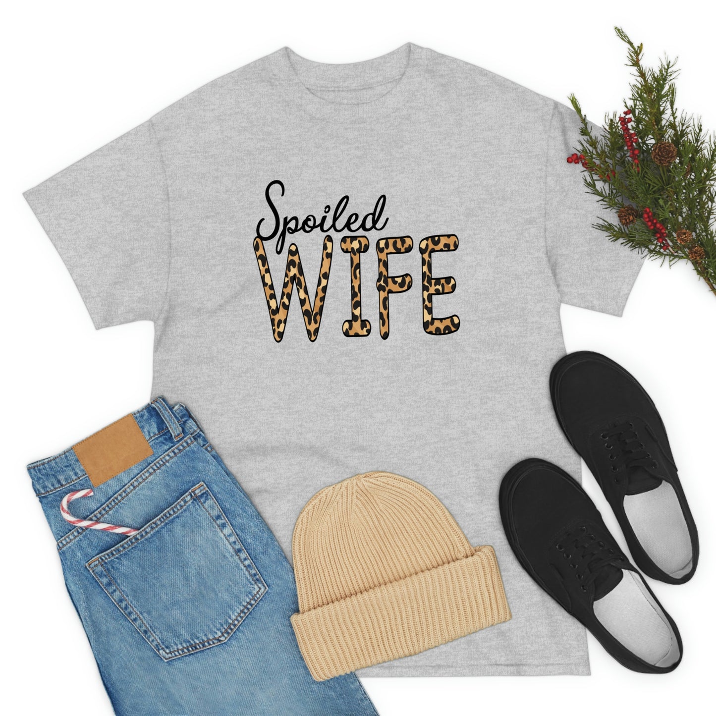 Spoiled Wife Shirt! Leopard Print Spoiled Wife TShirt