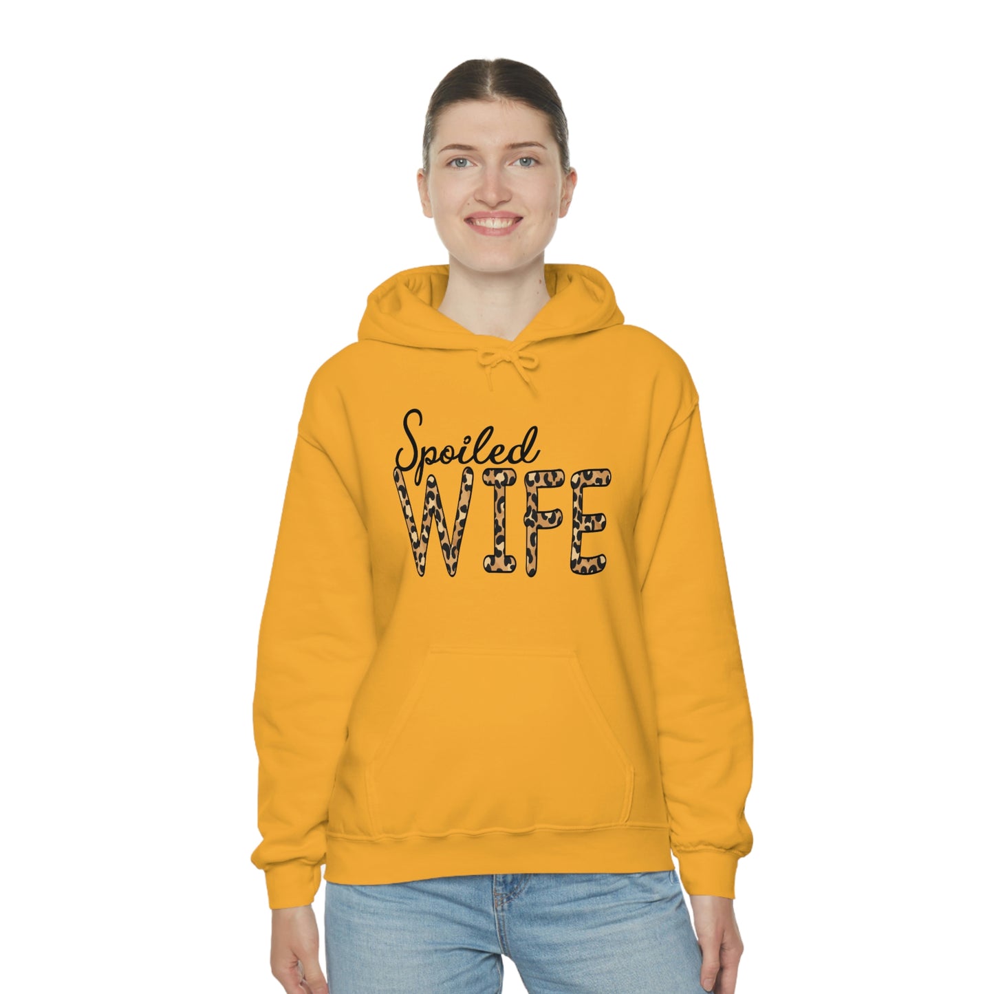 Spoiled Wife Hoodie with Leopard Print