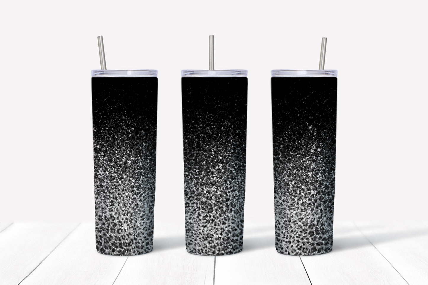 Leopard Ombre Tumbler, 20oz Tumblr, Hot or Cold Beverage Holder