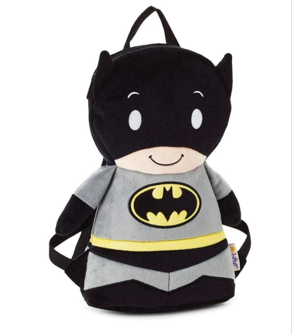 Hallmark Itty Bittys DC Comics Batman Kid's Backpack Plush with Zippers