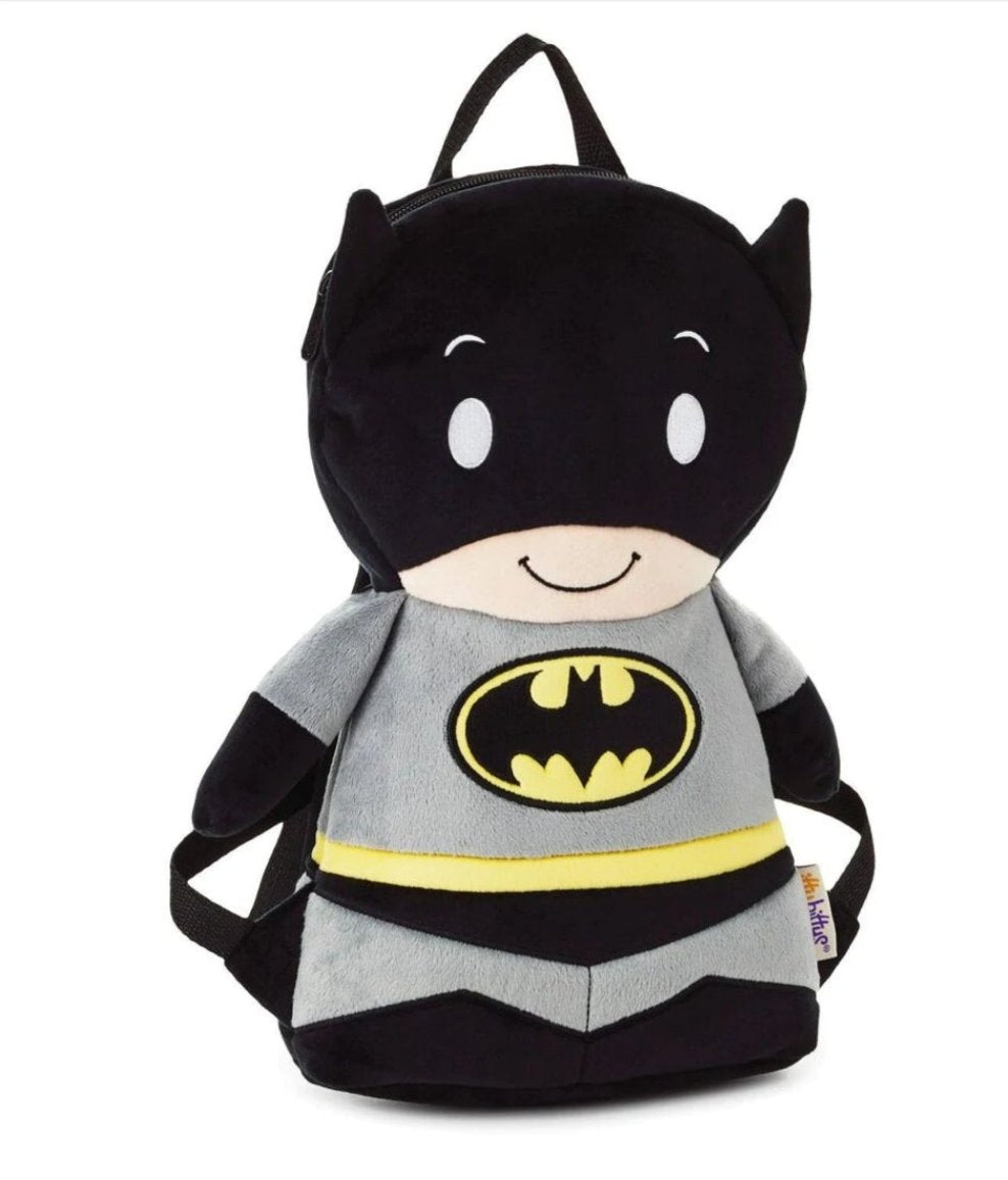 Hallmark Itty Bittys DC Comics Batman Kid's Backpack Plush with Zippers