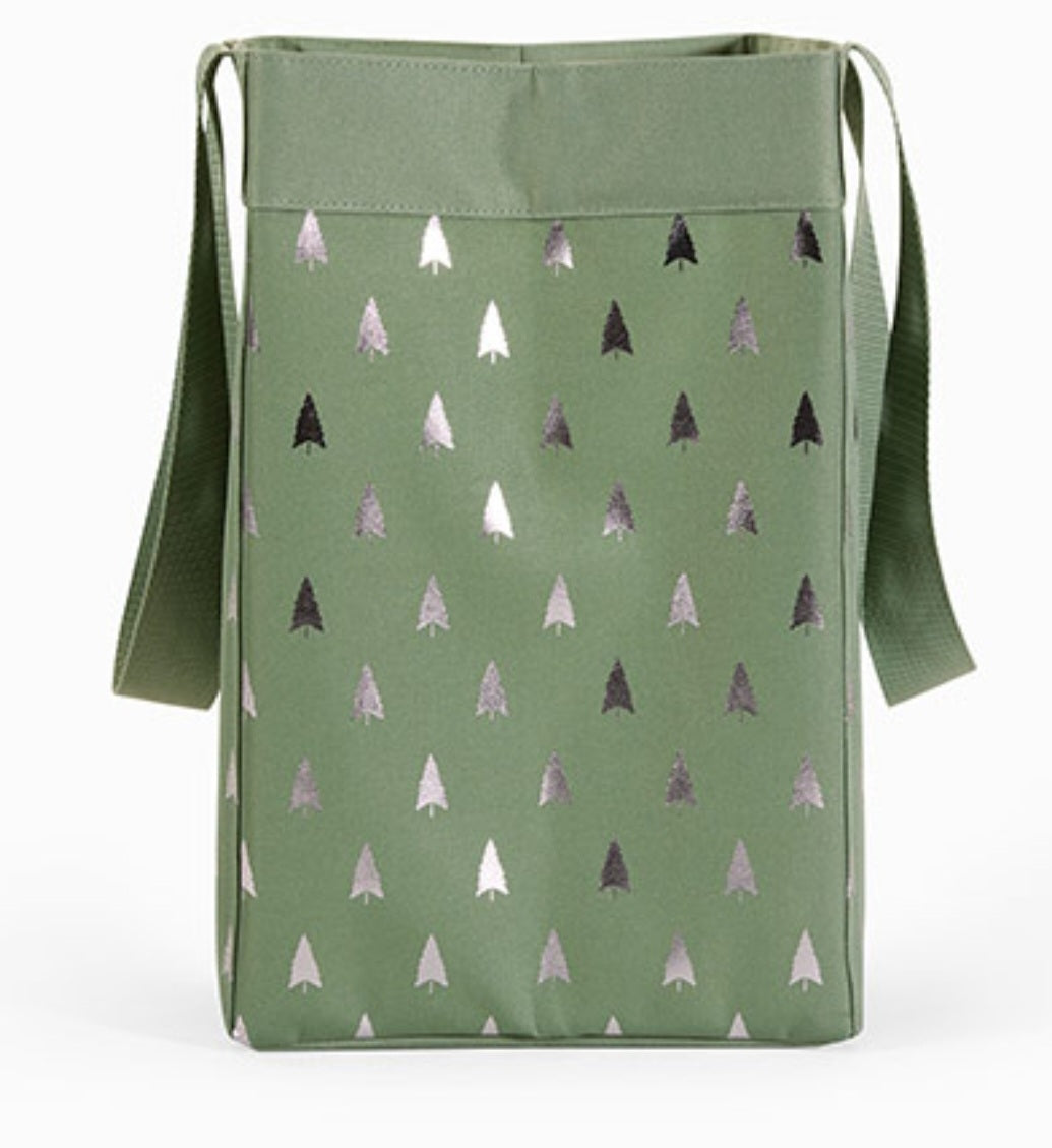 Thirty-One Essential Storage Tote - Metallic Festive Forest