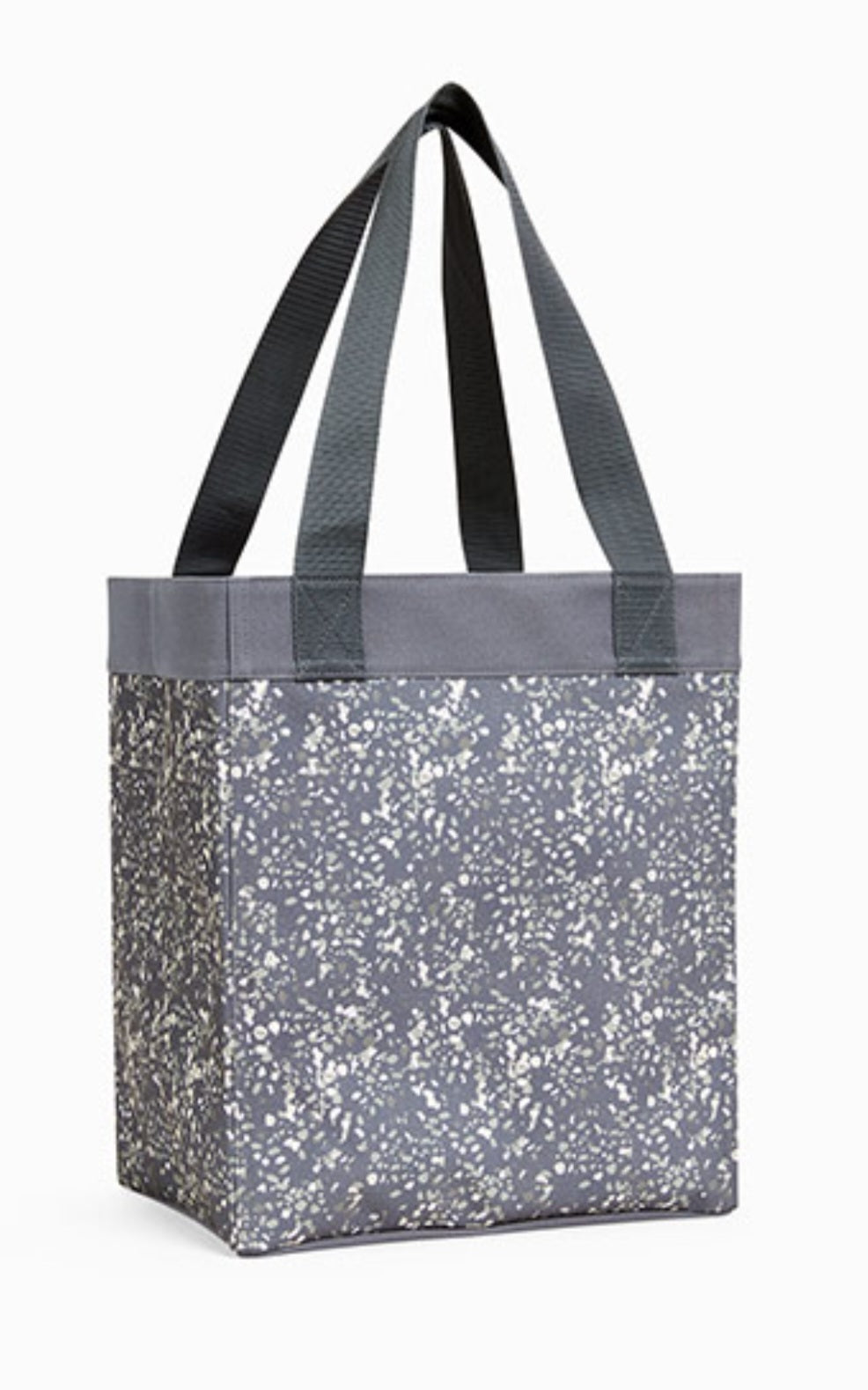 Thirty One Essential Storage Tote Grey Terrazzo Rose Gold Retail