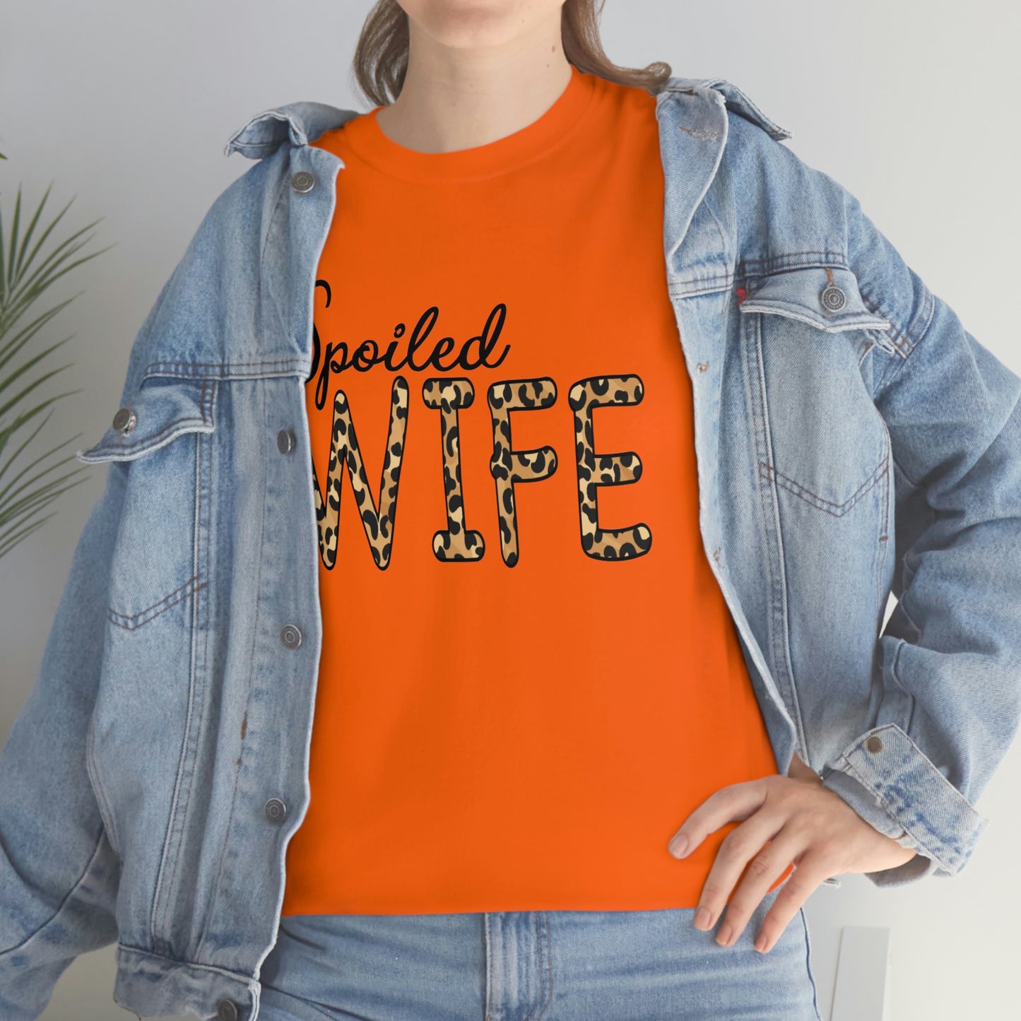 Spoiled Wife Shirt! Leopard Print Spoiled Wife TShirt