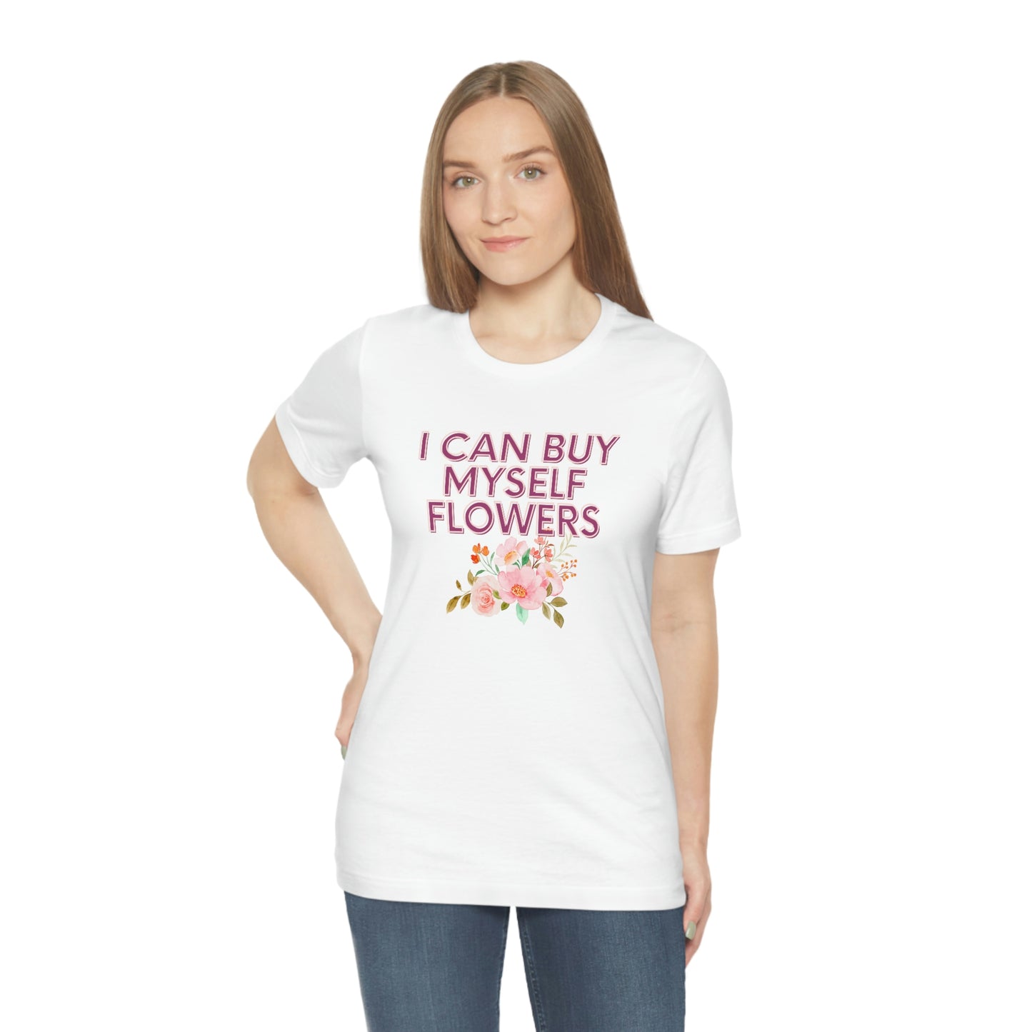 I can buy myself flowers shirt Short Sleeve Tee Miley Cyrus Flowers