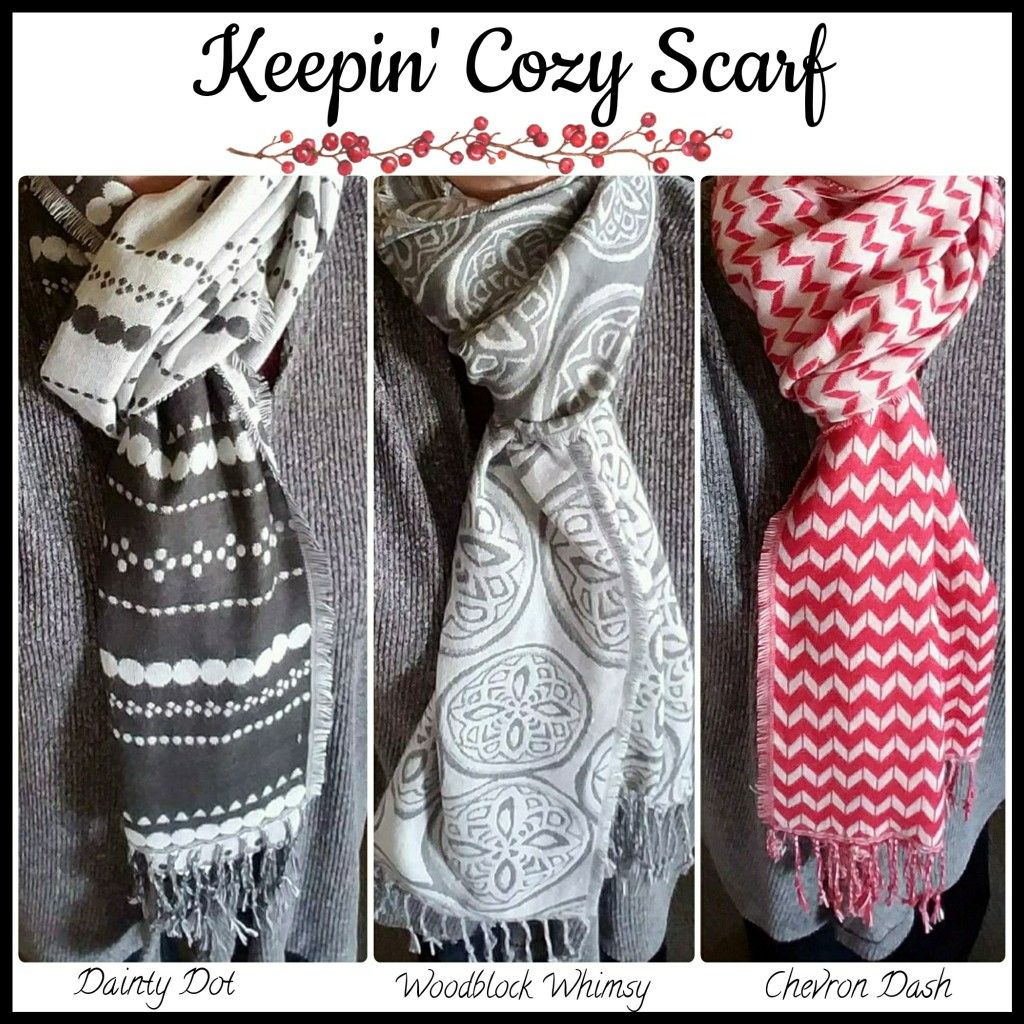 ThirtyOne Keepin' Cozy Scarf, Dainty Dot, *Retired Pattern!*