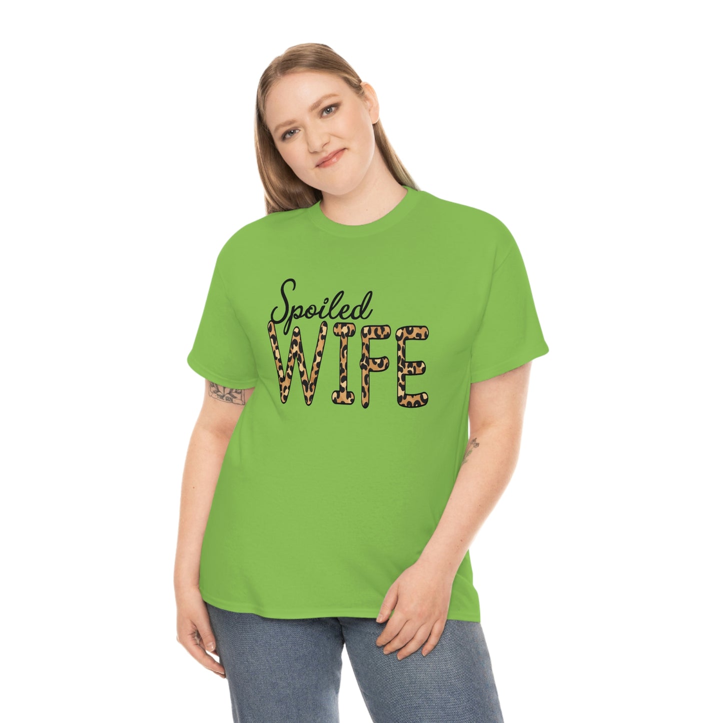 Spoiled Wife Shirt! Leopard Print Spoiled Wife TShirt