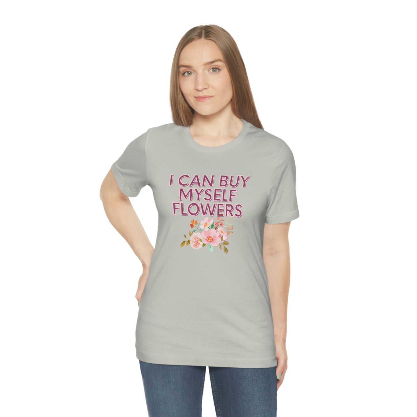 I can buy myself flowers shirt Short Sleeve Tee Miley Cyrus Flowers