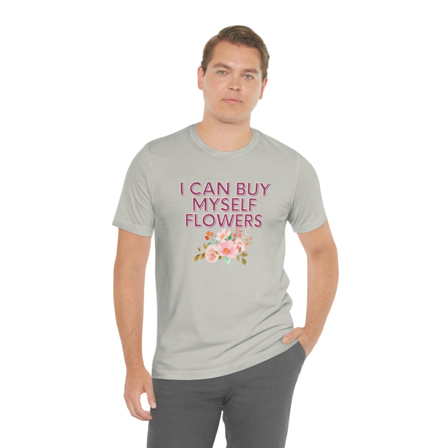 I can buy myself flowers shirt Short Sleeve Tee Miley Cyrus Flowers