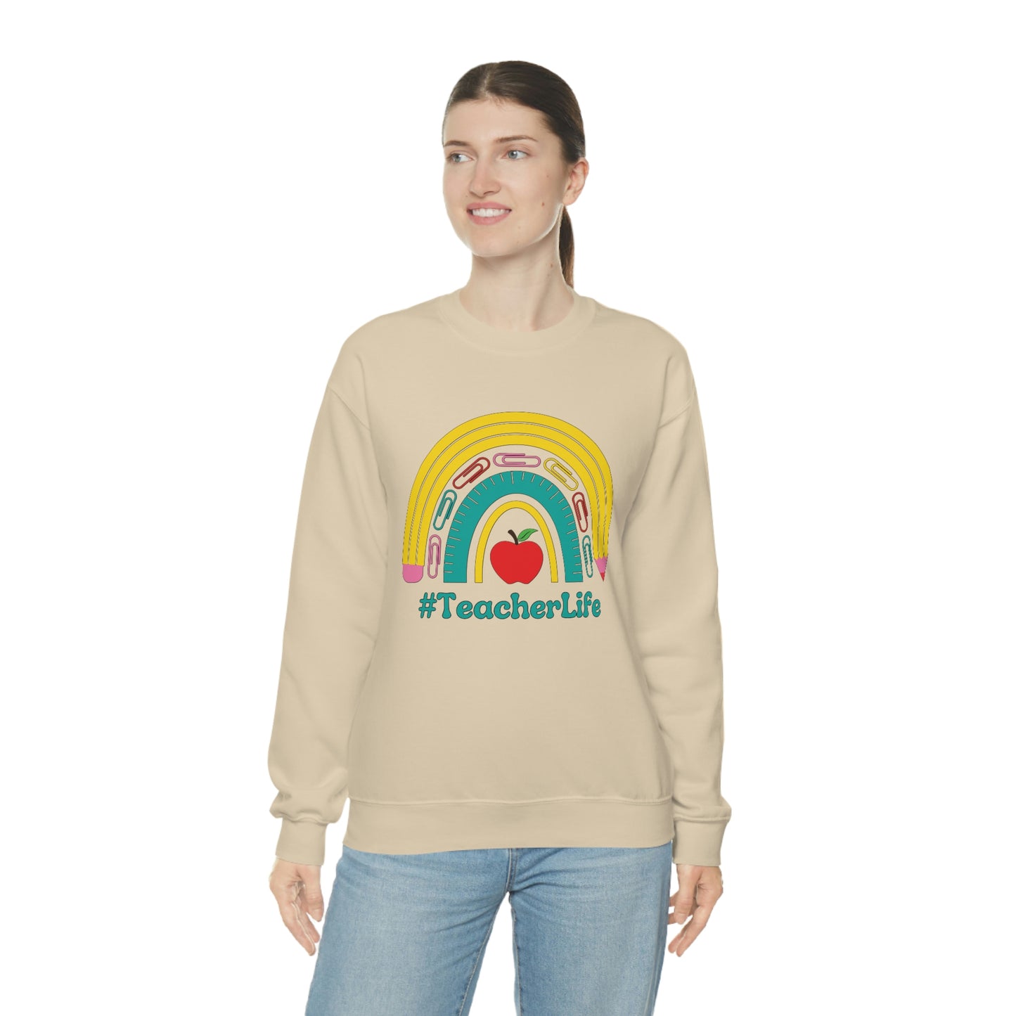 Teacher Life Sweater | Gift for teacher | Unisex Heavy Blend Crewneck Sweatshirt | #TeacherLife