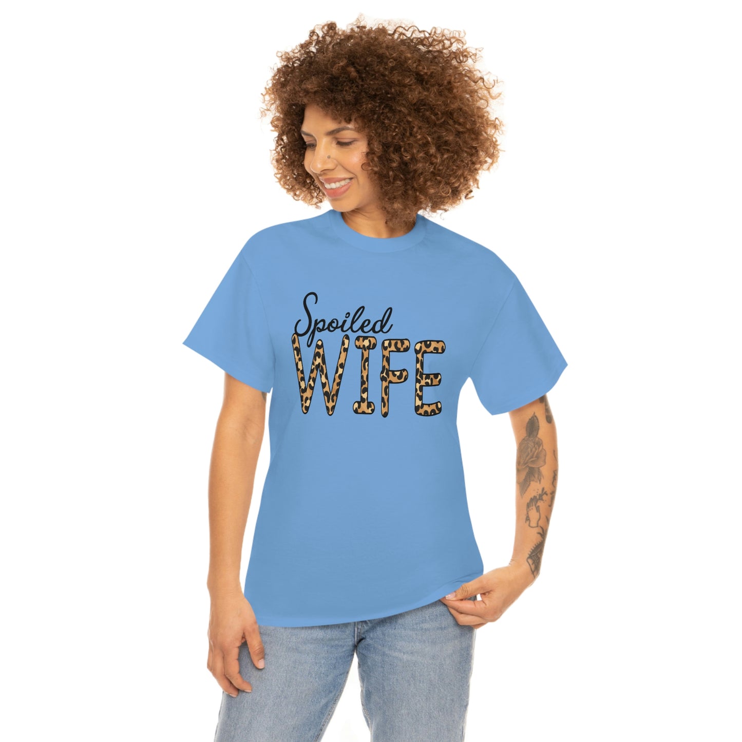 Spoiled Wife Shirt! Leopard Print Spoiled Wife TShirt