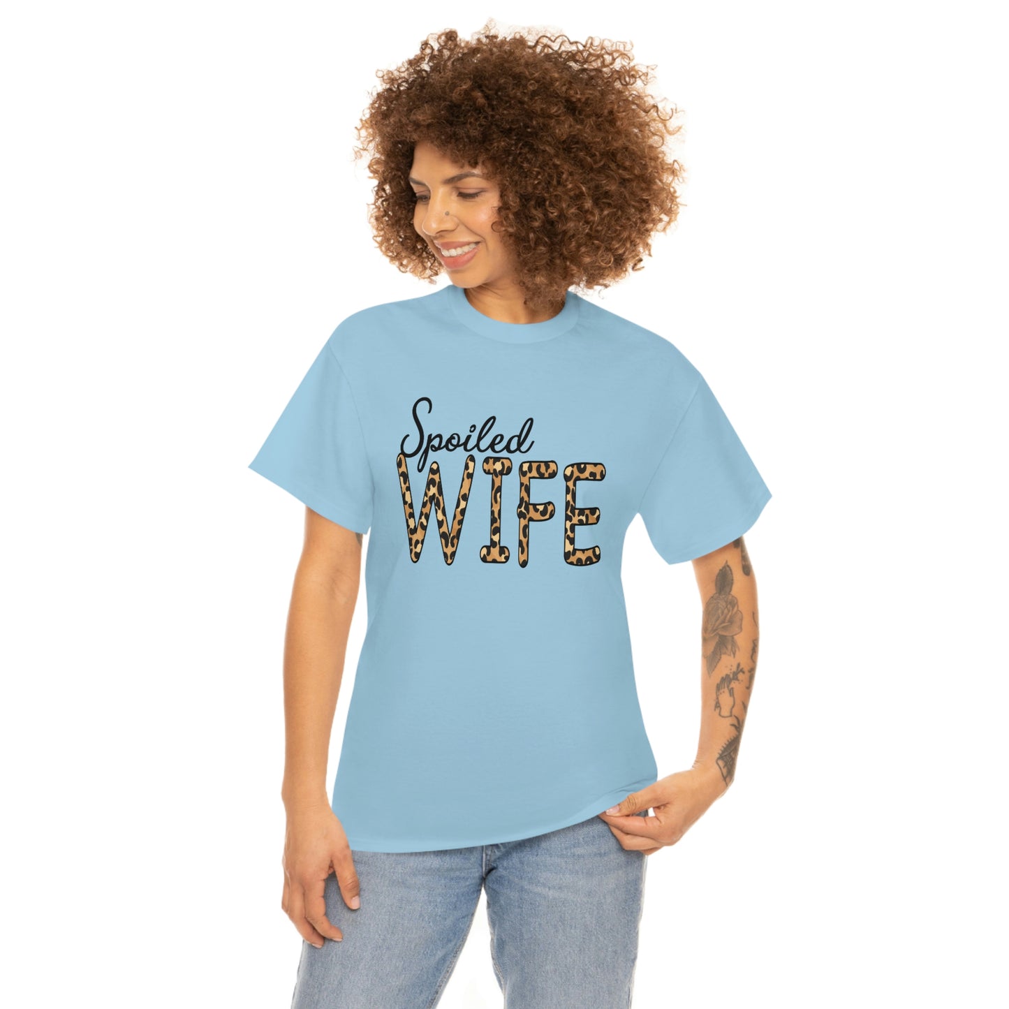 Spoiled Wife Shirt! Leopard Print Spoiled Wife TShirt