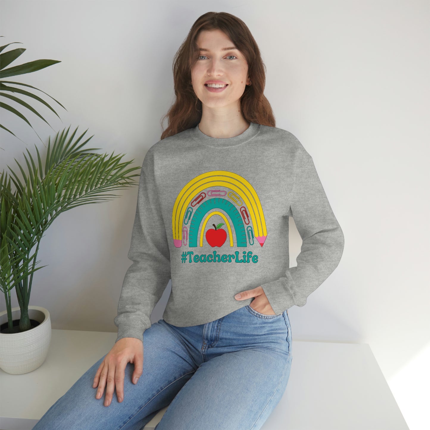 Teacher Life Sweater | Gift for teacher | Unisex Heavy Blend Crewneck Sweatshirt | #TeacherLife