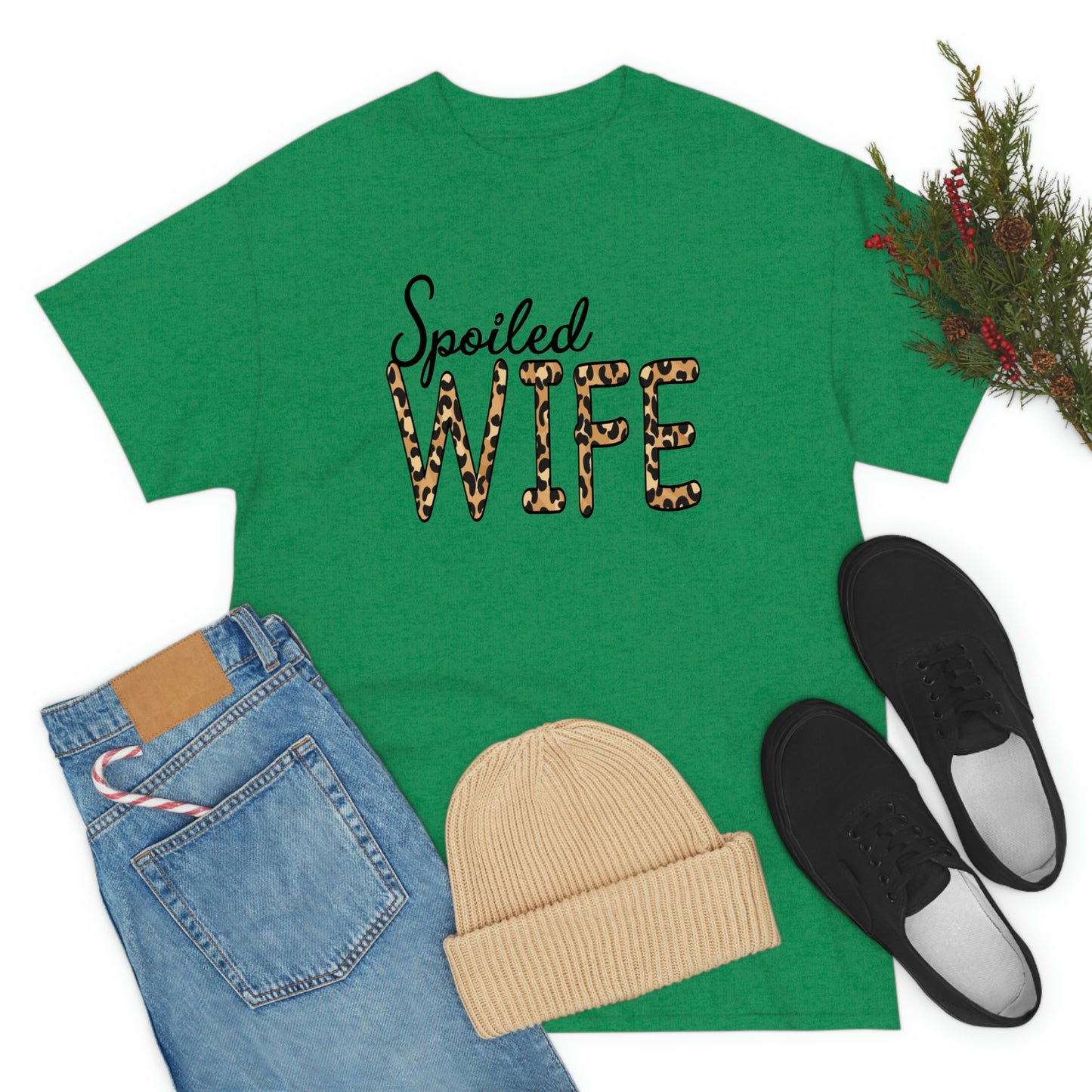 Spoiled Wife Shirt! Leopard Print Spoiled Wife TShirt