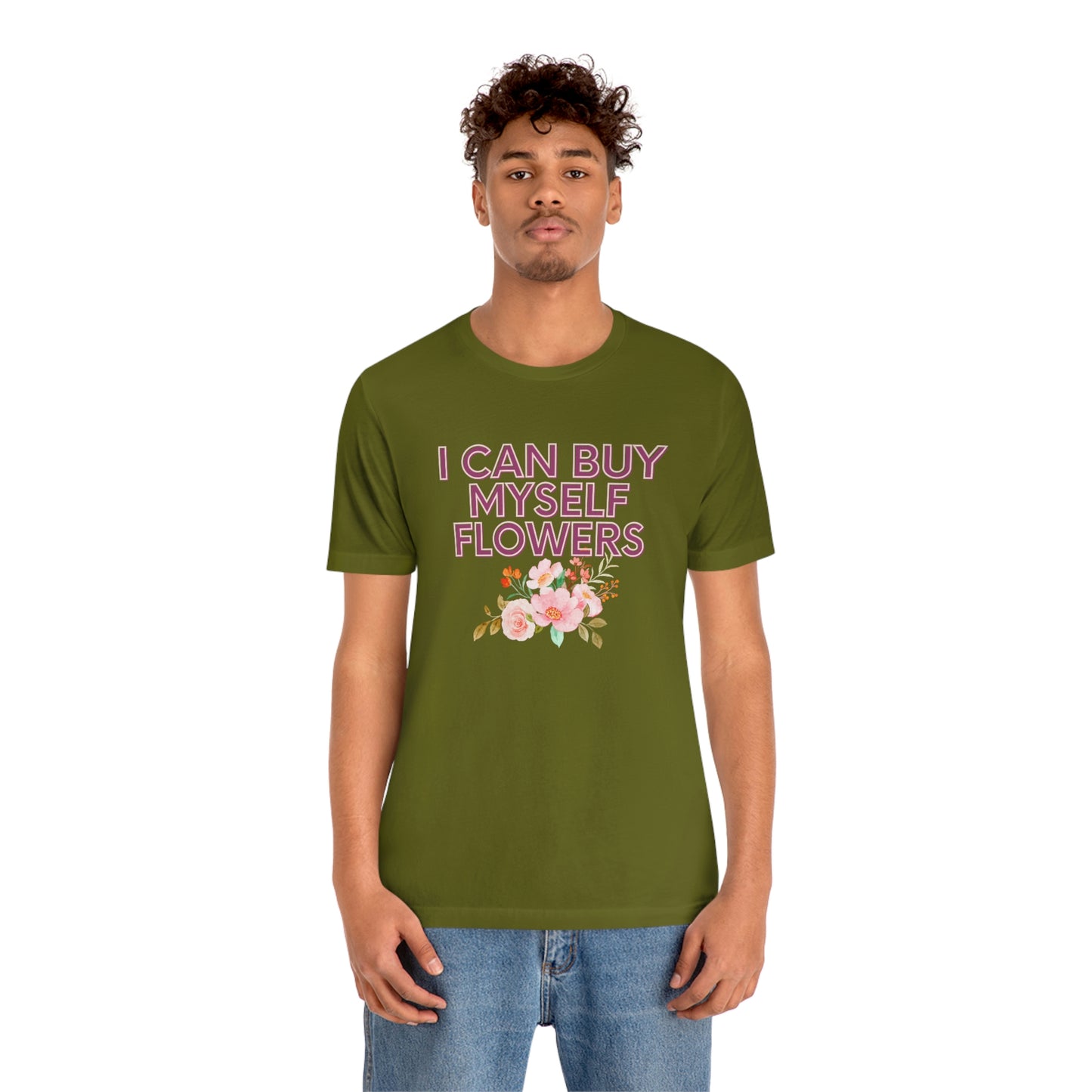 I can buy myself flowers shirt Short Sleeve Tee Miley Cyrus Flowers