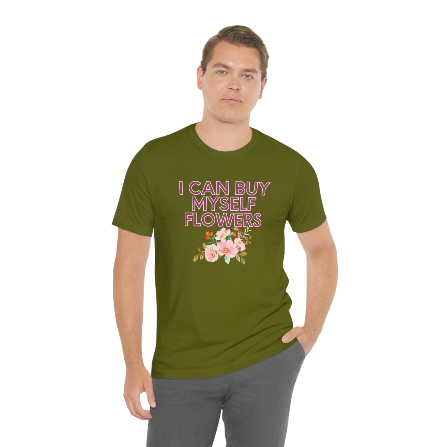 I can buy myself flowers shirt Short Sleeve Tee Miley Cyrus Flowers