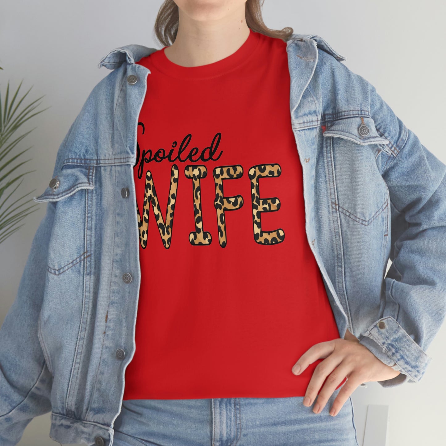 Spoiled Wife Shirt! Leopard Print Spoiled Wife TShirt