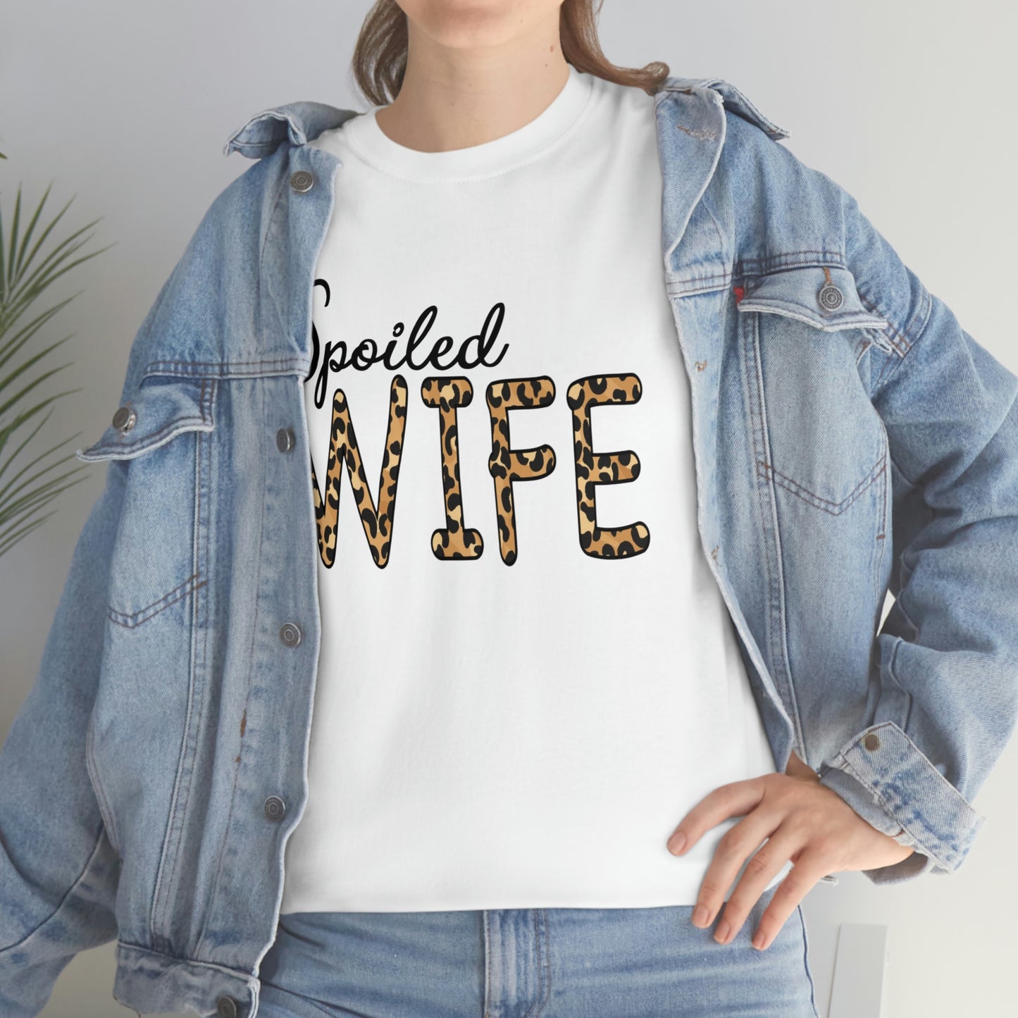 Spoiled Wife Shirt! Leopard Print Spoiled Wife TShirt