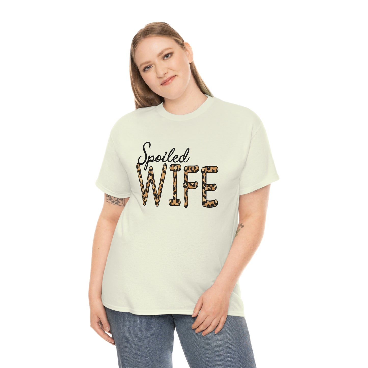 Spoiled Wife Shirt! Leopard Print Spoiled Wife TShirt