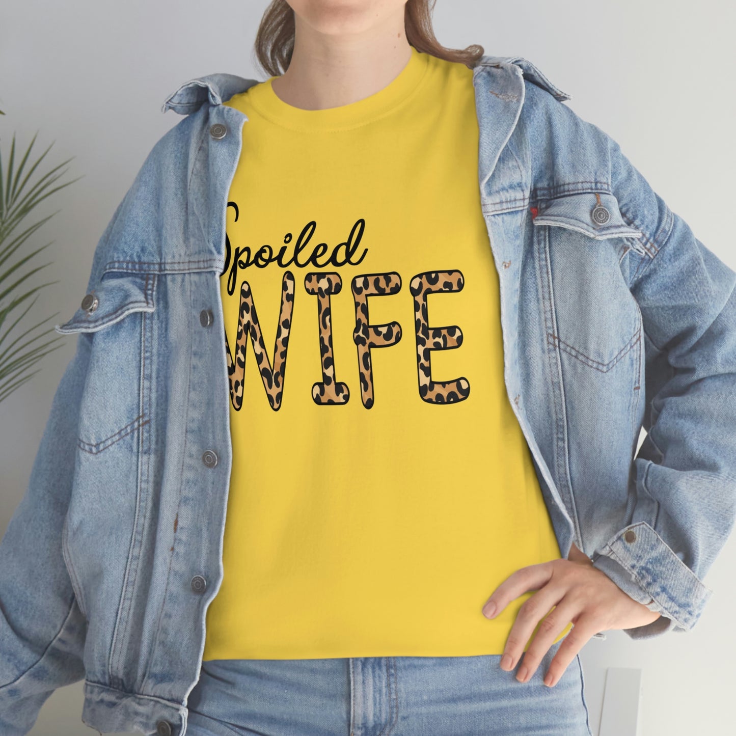 Spoiled Wife Shirt! Leopard Print Spoiled Wife TShirt