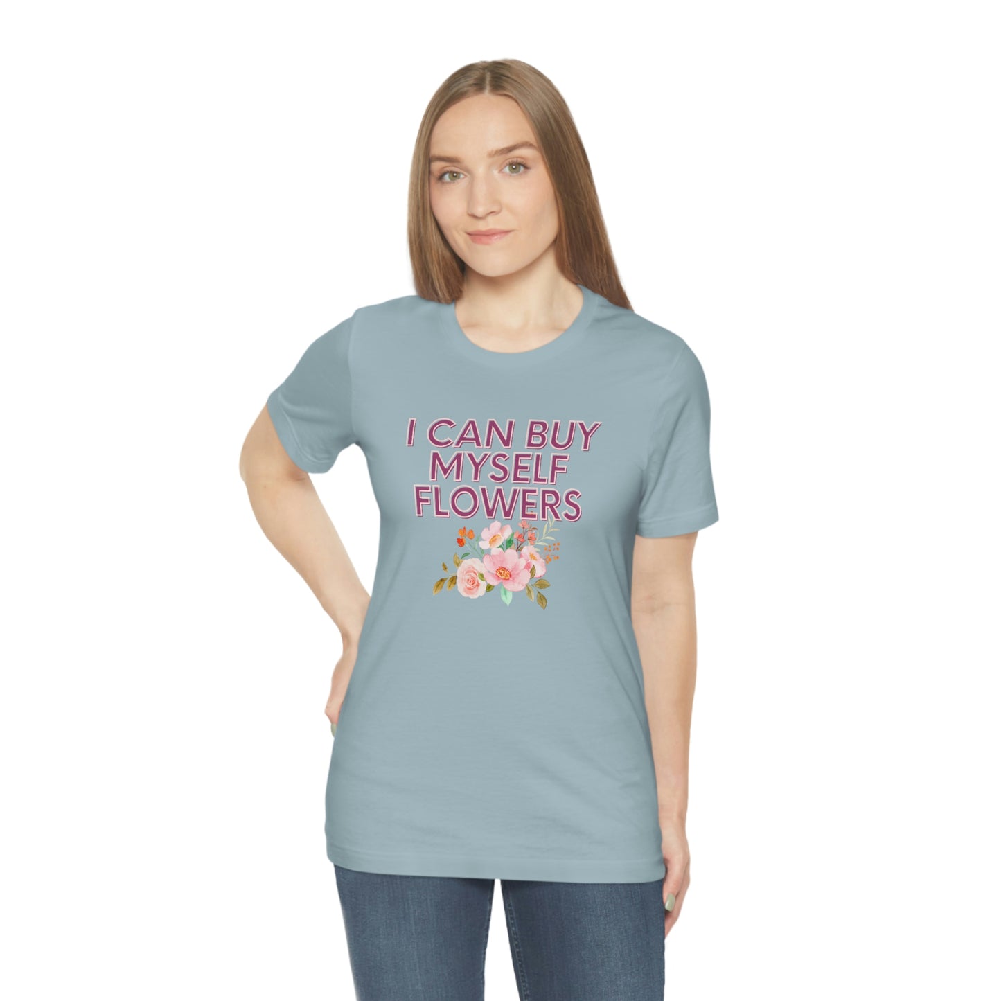 I can buy myself flowers shirt Short Sleeve Tee Miley Cyrus Flowers