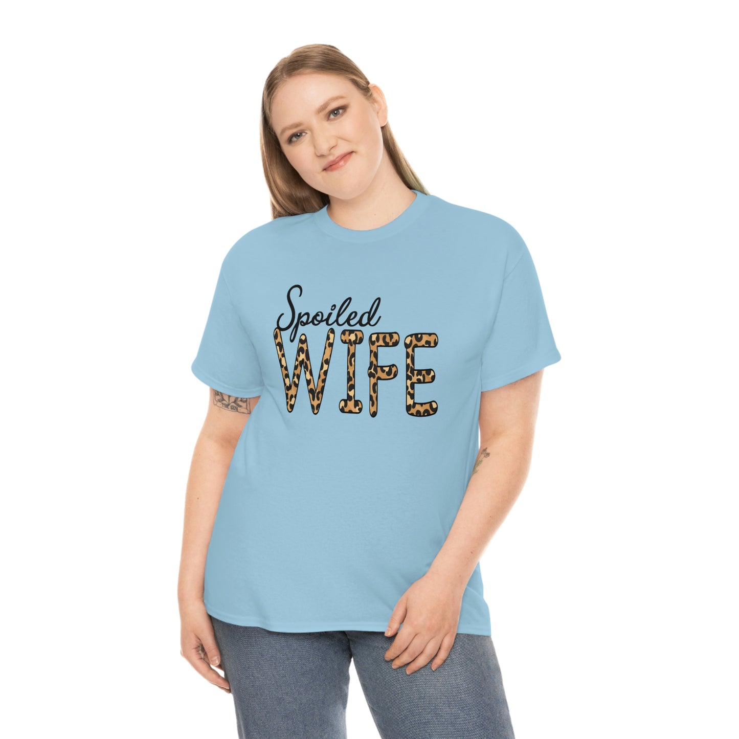 Spoiled Wife Shirt! Leopard Print Spoiled Wife TShirt