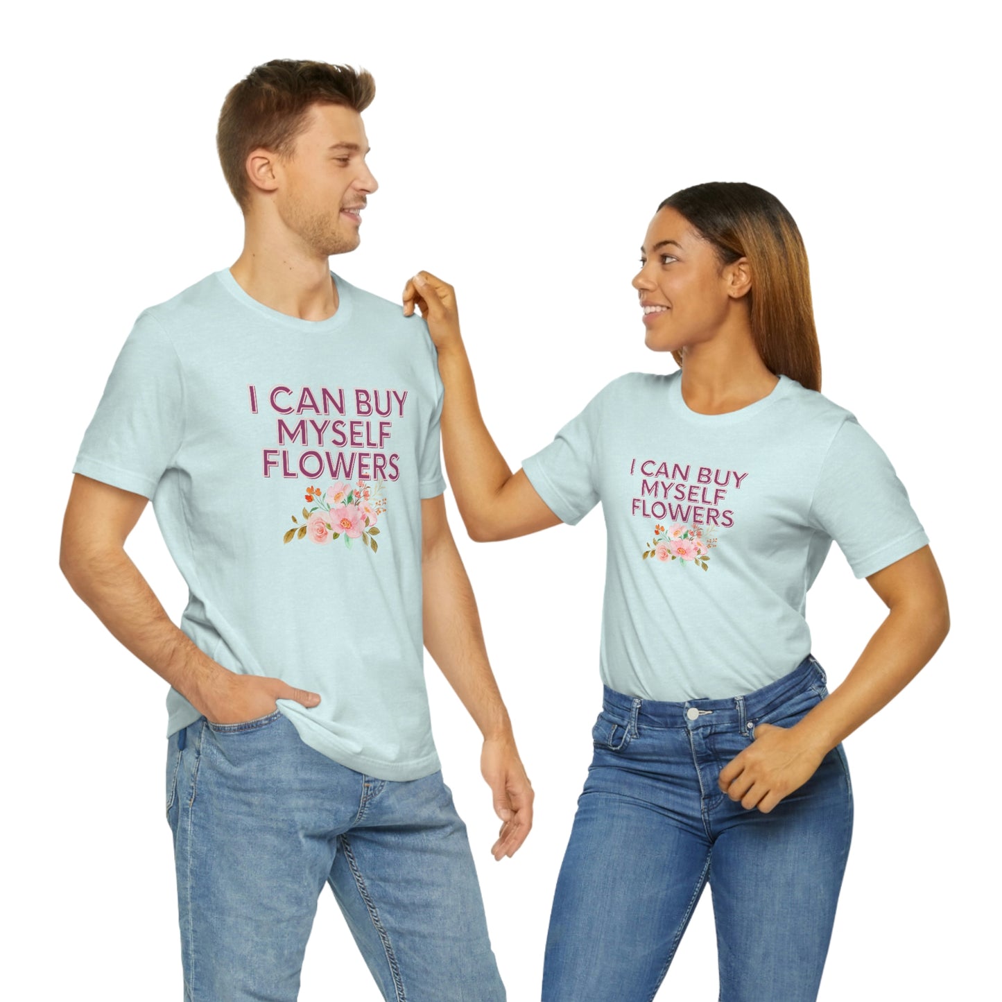 I can buy myself flowers shirt Short Sleeve Tee Miley Cyrus Flowers