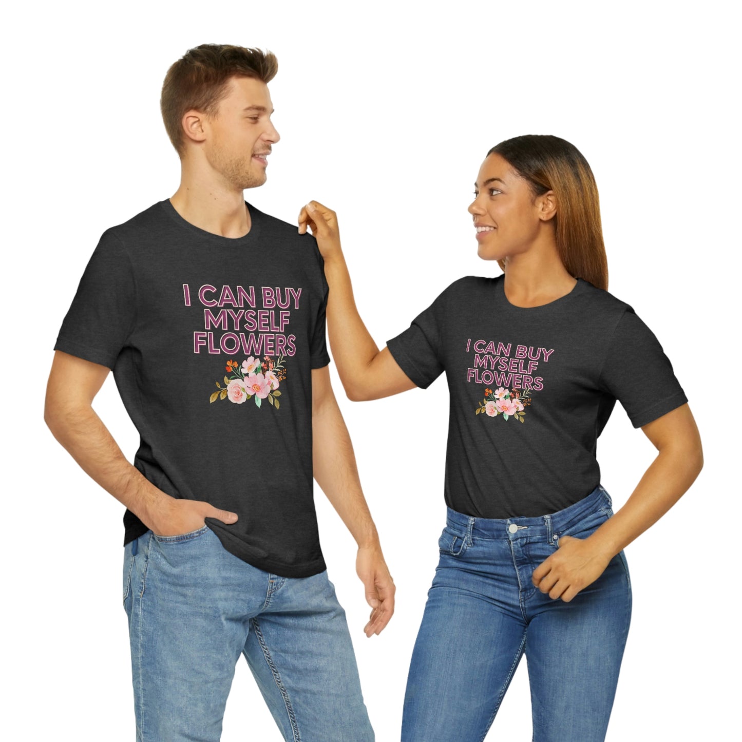 I can buy myself flowers shirt Short Sleeve Tee Miley Cyrus Flowers