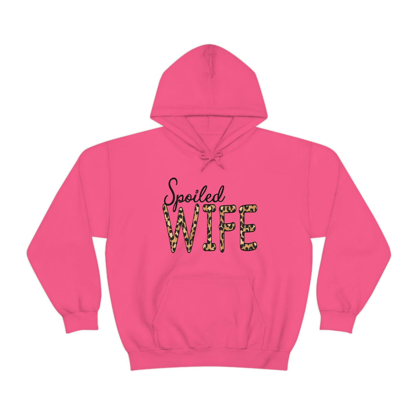 Spoiled Wife Hoodie with Leopard Print