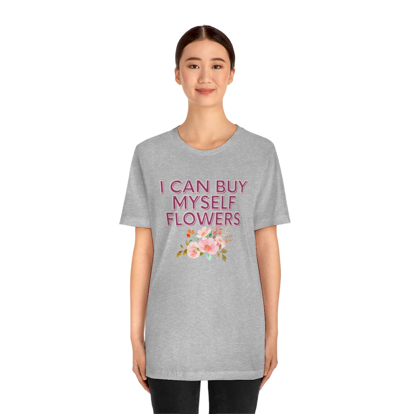 I can buy myself flowers shirt Short Sleeve Tee Miley Cyrus Flowers