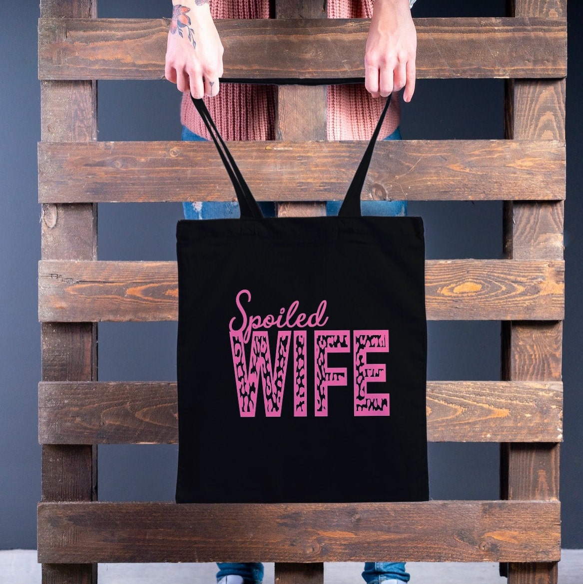 Spoiled Wife Screen Print, Sublimation Design, Ready to Press and Ready to Ship, TShirt Making Design, Affordable ScreenPrints, Heat Transfe