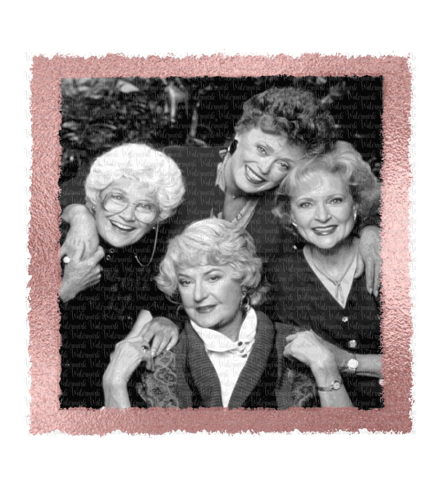 Golden Girls Full Color Screen Print Design, Ready to Press, Ready to Ship, Golden Girl Shirt Design