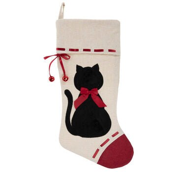 Personalized Pet Stocking, Gift for Pet, Gift for Cat, Cat Stocking, Embroidered Stocking for Cat