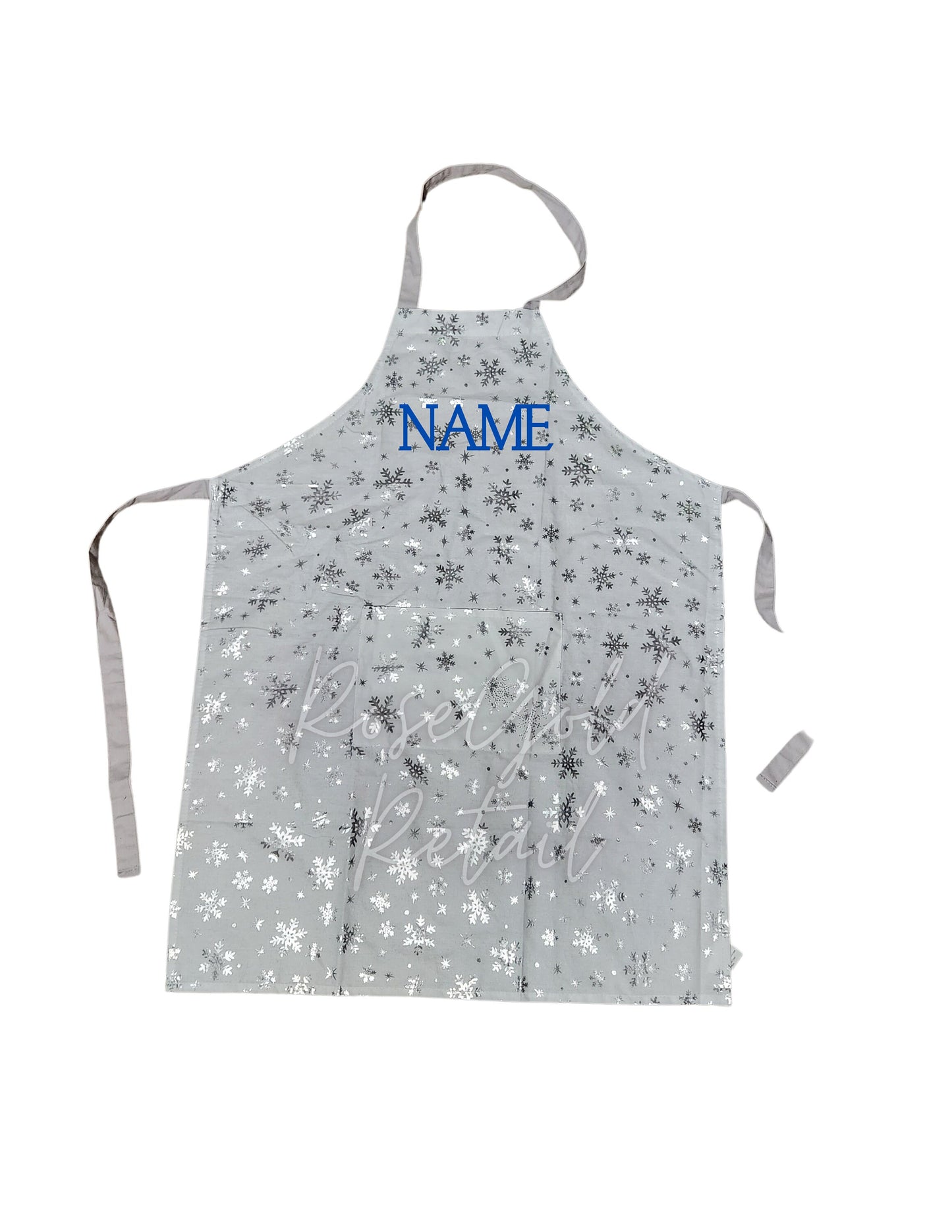 Personalized Snowflake Apron, Gift for Her, Gift for Mom, Gift for Wife, Add your own name, Customized Gift